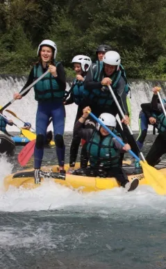 Raft Paddle trampoline