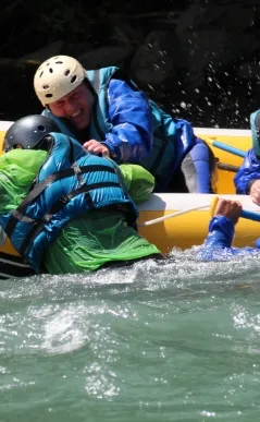 Rafting c'est aussi les abordages